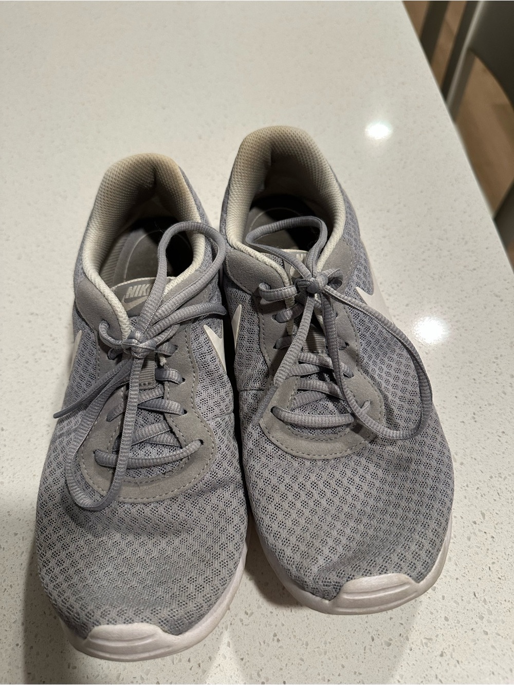 Nike Women’s Light Gray Mesh Athletic Sneakers